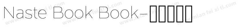 Naste Book Book字体转换